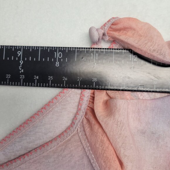 Free People Mystic Tie-Dye Pink Purple Oversized Split Sleeves Tunic Size Small - Picture 6 of 11